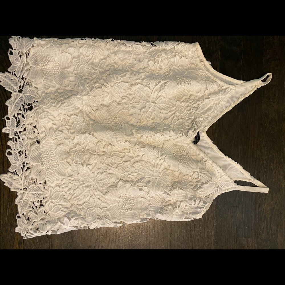 White House Black Market Lace Tank